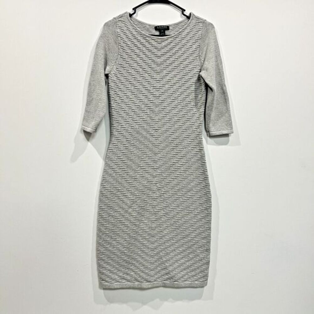 Ralph Lauren Sweater Dress Women's SIZE S SMALL Gray‎ Designer